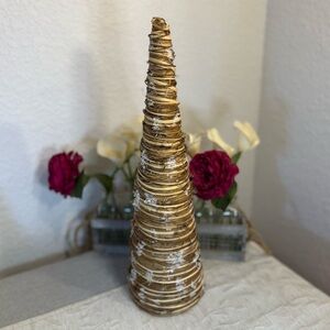 Christmas Tree Holiday Rustic Accent Decor. 19 1/2” tall and 5” wide‎